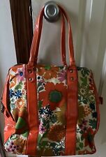 Vtg MCM Thermo Keep Cooler Tote by Nappy Picnic Lunch Bag Flower Power 60s Mod picture