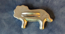Vintage Metal Cookie Cutter Lion with Handle AA8P picture