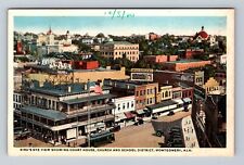 Montgomery AL-Alabama, Coca-Cola Courthouse, Church, Antique Vintage Postcard picture