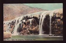 POSTCARD : WYOMING - THERMOPOLIS WY - FALLS FROM THE SPRINGS picture