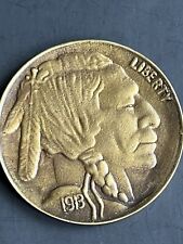 Rare. Bronze Color 1913 Buffalo Five Cents Nickel Medal 3