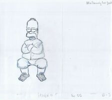 Simpsons Homer 2006 Original Art w/COA Animation Production Pencils SC-56 B-3 picture