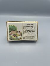 Lord's Prayer Book Planter With House In The Woods, Vintage picture