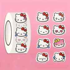 HELLO KITTY STICKERS (500pcs) Roll Easy Peel & Stick 500 Cute Cartoon Decal picture
