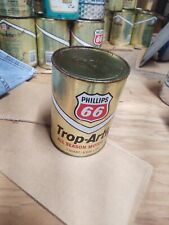 Vintage Phillips 66 TROP-ARTIC Motor Oil Can,1 Quart,10W-40 picture