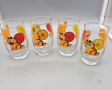 Garfield Anchor Hocking Juice Glasses 1978 Set Of 4 picture