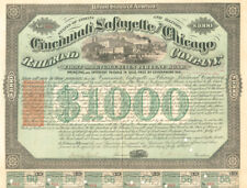 Cincinnati, Lafayette and Chicago Railroad - Bond - Imprinted Revenues picture