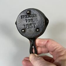 Spencer Foundry 1857 Miniature Cast Iron 4 3/8” Skillet Pan Salesman Sample  E5 picture