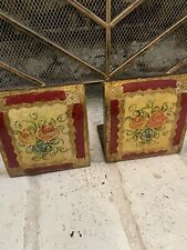 Vintage Pair of Florentine Gold Gilt Book Ends Made in Italy picture