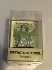 Peridot color Birthday Birthstone Angel Figurine August Ornament picture