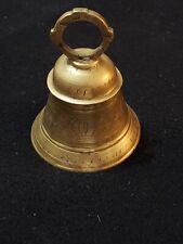 Vintage Solid BRASS Bell, Etched, 3