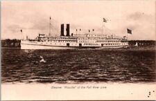RARE Uncolored- Fall River Line Steamer Priscilla Ship Vintage Postcard UNP  picture