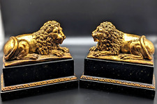 Vintage Borghese Lion Bookends picture