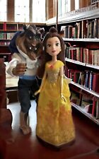 Disney Store Beast Doll 12” from Beauty and Belle 11” Inch Doll picture