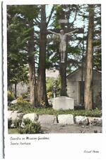 Vtg Photo Postcard ~ Crucifix in Mission Gardens Santa Barbara California picture