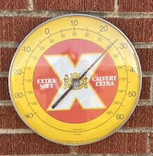 Vintage EXTRA SOFT CALVERT EXTRA WHISKEY Domed Thermometer Works picture