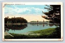 Sagamore Bridge Portsmouth New Hampshire Reflections Forest Vintage Postcard picture