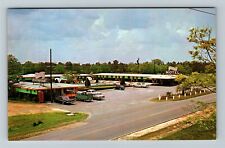 Monticello FL-Florida, Capri Motel Pool Classic Cars Antique Vintage Postcard picture