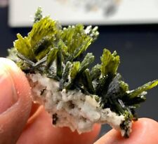 46 Ct Shinny Epidote Crystal Cluster with Albite Cluster @ Skardu Pakistan picture