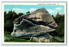 1932 Balance Rock, Pittsfield, Massachusetts MA Posted Vintage Postcard picture