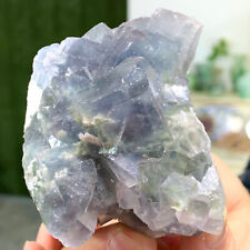 287G Rare Natural BLUE cubic fluorite mineral crystal sample/China picture