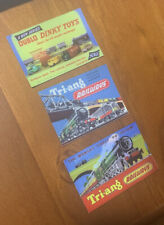 TRI-ANG RAILWAYS DINKY HORNBY DUBLO VINTAGE ADVERTISING FRIDGE MAGNETS ENGLAND picture