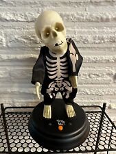 Gemmy Groovin Ghoul Dancing Skeleton Grave Raver Partially Works Read picture