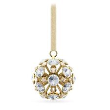 Swarovski 5628029 Small Constella Ball Ornament - Gold NIB W/ Certificate picture