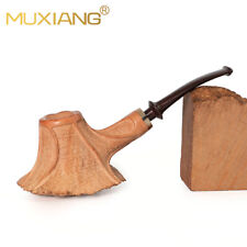 MUXIANG Rustic Briar High-end Freehand Pipe Handmade Wooden Tobacco Smoking Pipe picture