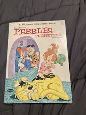 Vintage 1963 Hanna Barbera’s Pebbles Flintstone Coloring Book Used picture