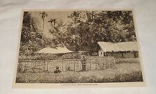 1883 magazine engraving ~ A VILLAGE IN ASSAM picture
