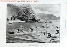 'An East-End BOYS BRIGADE Holiday at LULWORTH COVE' : Original 1892 Print E13/M picture
