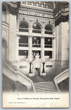 Rotunda, Pennsylvania - View of Galleries - State Capitol - Vintage Postcard picture