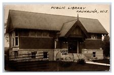 Public Library Building Kaukauna Wisconsin WI DB Postcard R17 picture