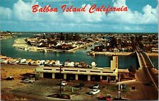 Marine Avenue Bridge Balboa Island San Diego California Vintage Postcard picture