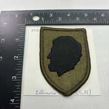US Army National Guard ILLINOIS SUBDUED MERROWED EDGE Patch NGHQ 301G picture