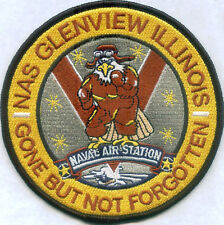 US NAVY BASE PATCH, GLENVIEW NAS IL. HEAT SEAL BACKING* picture