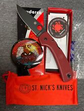 Spyderco St. Nick’s Exclusive Goddard - Red FRN - Black 4V- Limited Edition picture