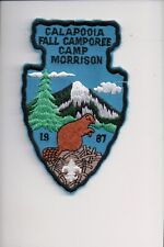 1987 Camp Morrison Calapooia Fall Camporee patch picture