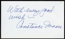 Constance Moore d2005 signed autograph 3x5 Cut American Singer and Actress picture