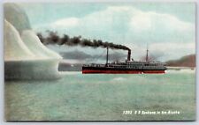 Postcard Steamer Ship SS Spokane in Ice Alaska c1910s S29 picture