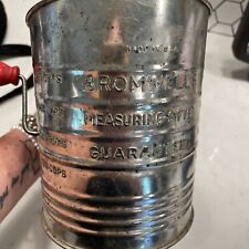Vintage Bromwell’s 5 Cup Measuring Sifter 75 Years Old Still Works picture