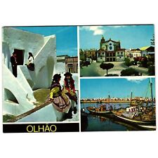 Vintage OLHAO - Portugal-Acoteia Tipica-Ship Port- # No-800 Postcard - Unposted picture
