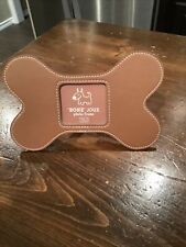 Two’s Company ~ Bone Jour shaped dog picture frame medium brown picture