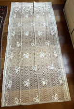 NOS Pair Vintage Lace Curtain Panels 42” x 90” /Each Panel. Never Used picture
