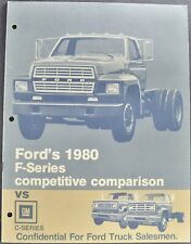 1980 Ford Truck vs GM Training Brochure F-600 700 800 Stake Dump Excellent Orig picture
