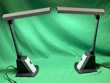 VTG - 2- OTT-LITE Desk Lamp Light Folding Slimline Contemporary # J83K2R - 15” picture