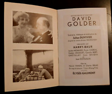 1931 Elysée GAUMONT TALKING & SINGING FILM DAVID GOLDEN HARRY BAUR picture