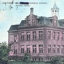 Vintage Austin, MN Postcard Southern Minnesota Normal School Posted 1909 picture