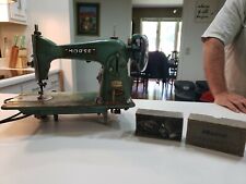 MORSE Vintage Deluxe 200 Sewing Machine Japan Blue PARTS REPAIR picture